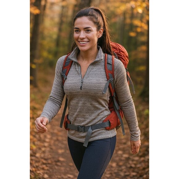 Eddie Bauer Sm Pullover Sweater Lightweight Activewear Top Athletic Long-Sleeve - Picture 1 of 13